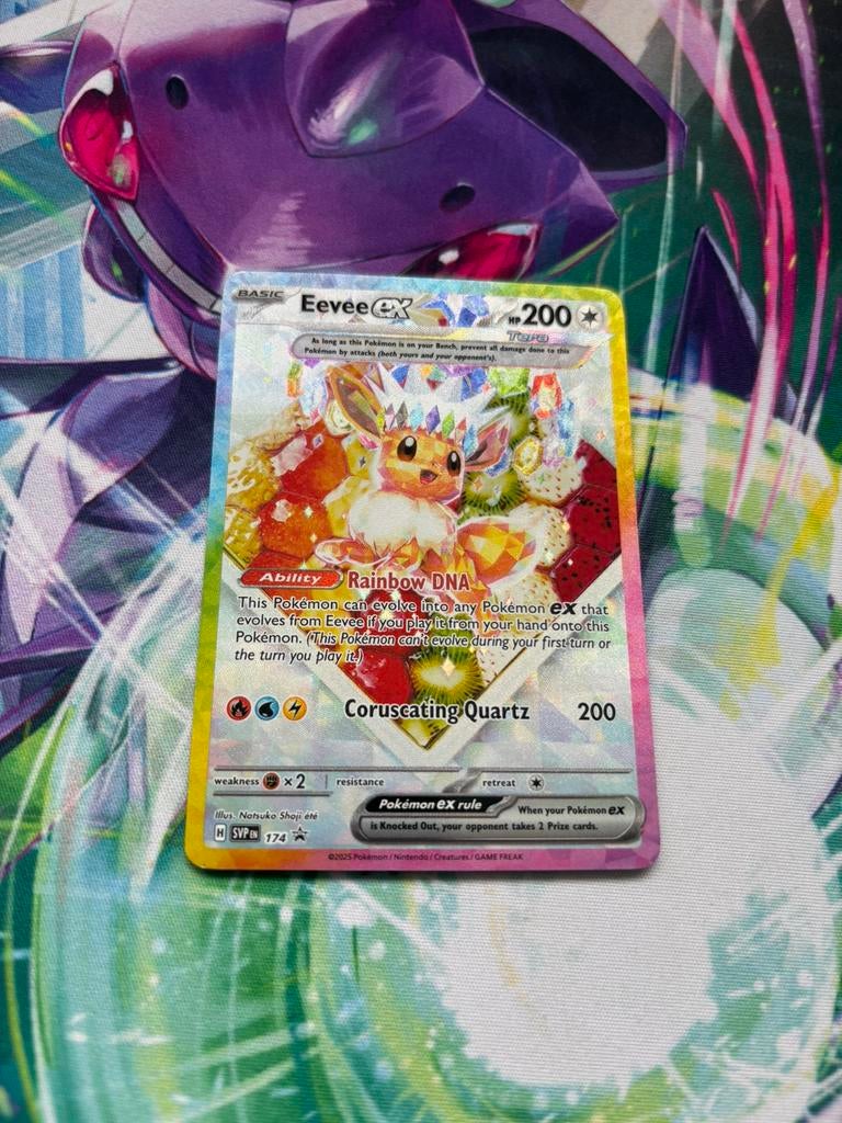 Pokémon Eevee ex SVP 174 Black Star Promo Holo, Ophalen of Verzenden