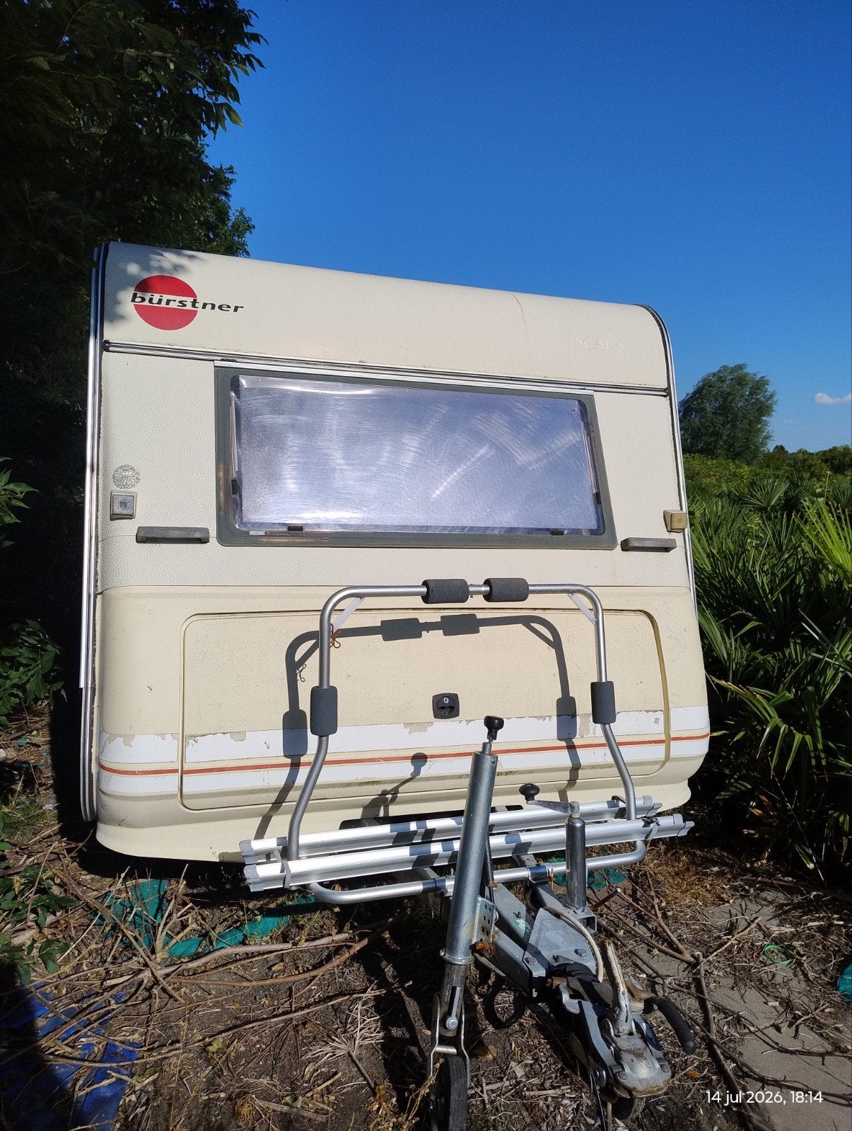 Leuke caravan met stapelbed, tweepersoonsbed, Particulier