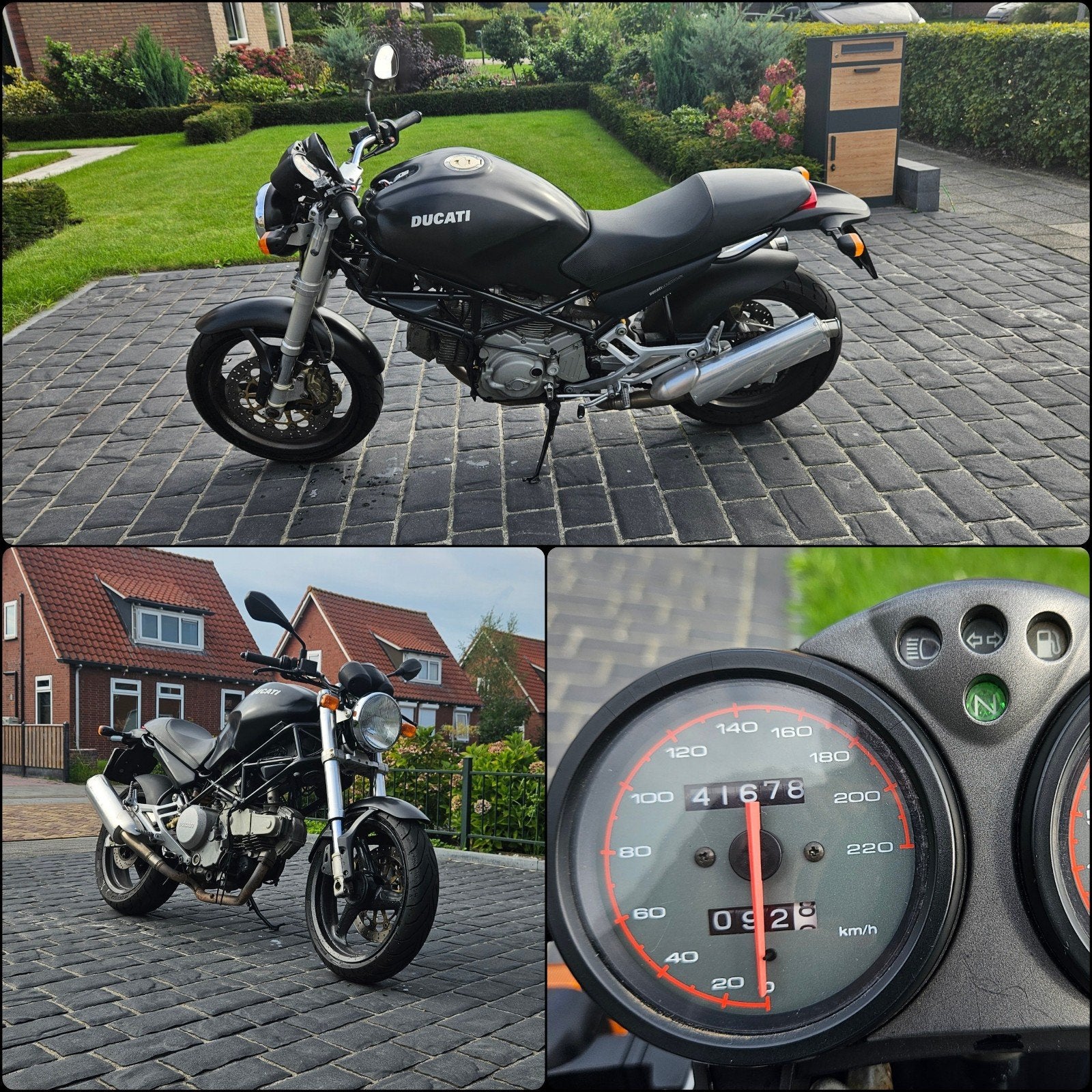 Ducati Monster 600 Dark - Remus uitlaat - 41.678km, Motoren, 2 cilinders, Sportuitlaat, Motorrijbewijs A, Gebruikt