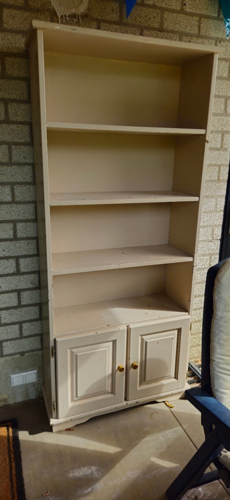 Boekenkast met Kastjes - Gebruikt, Ophalen, Eikenhout, 50 tot 100 cm, 150 tot 200 cm