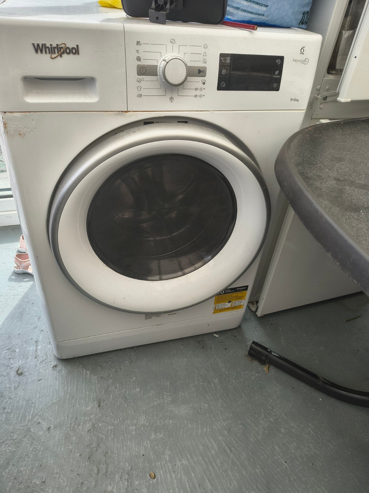 2 Wasmachines en 1 Droger - Complete Wasoplossing, Witgoed en Apparatuur, Ophalen, Gebruikt, Voorlader, 85 tot 90 cm
