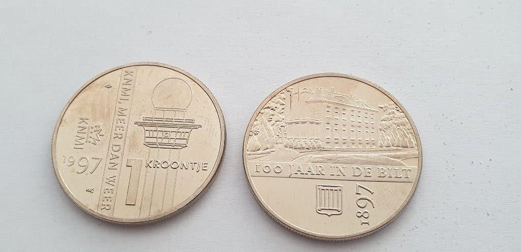 2928 de bilt 100 jaar knmi 1 kroontje 1897-1997, Verzenden, Overige materialen