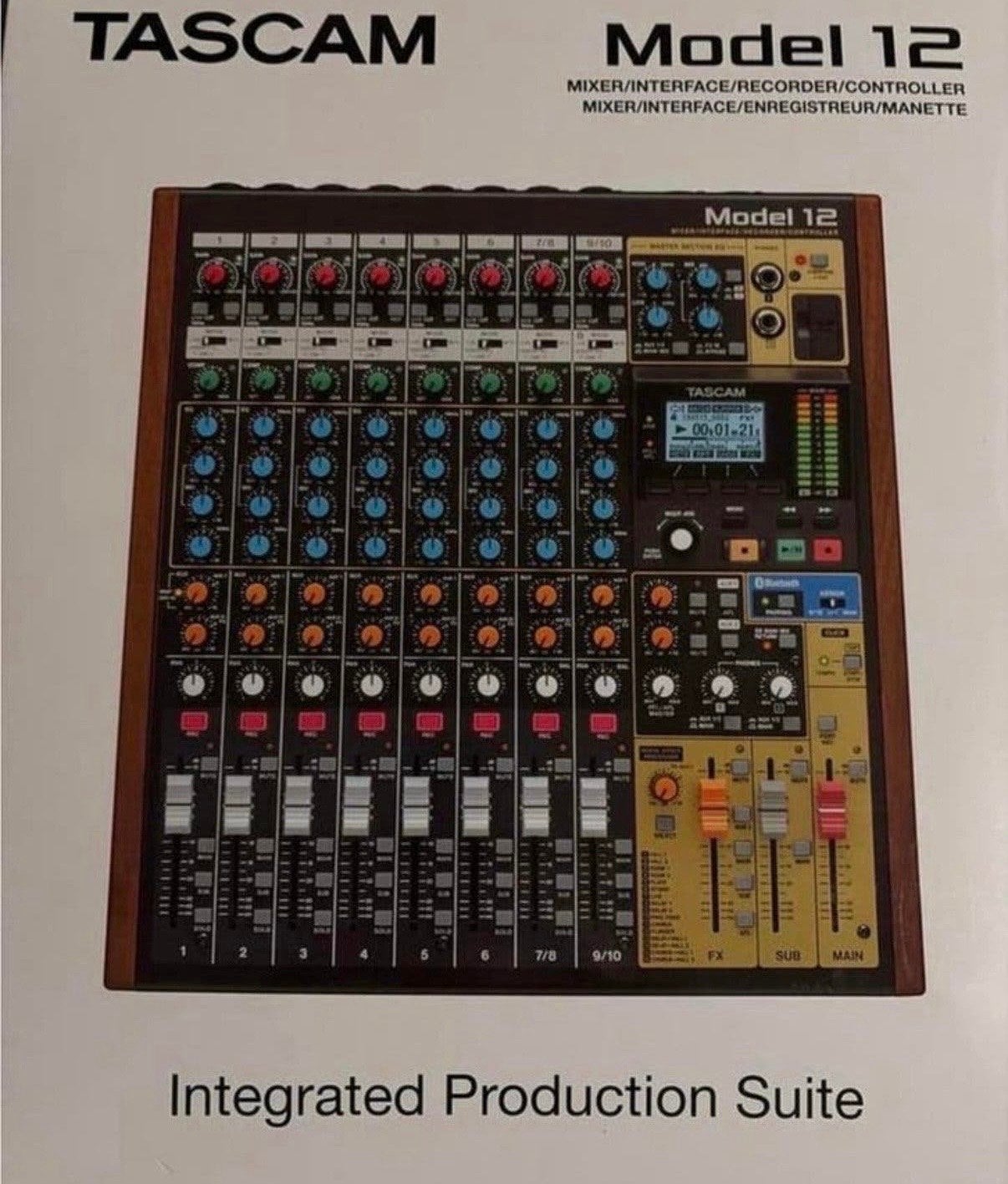 Tascam Model 12 - Zo goed als nieuw, Ophalen, Zo goed als nieuw, 10 tot 20 kanalen, Microfooningang