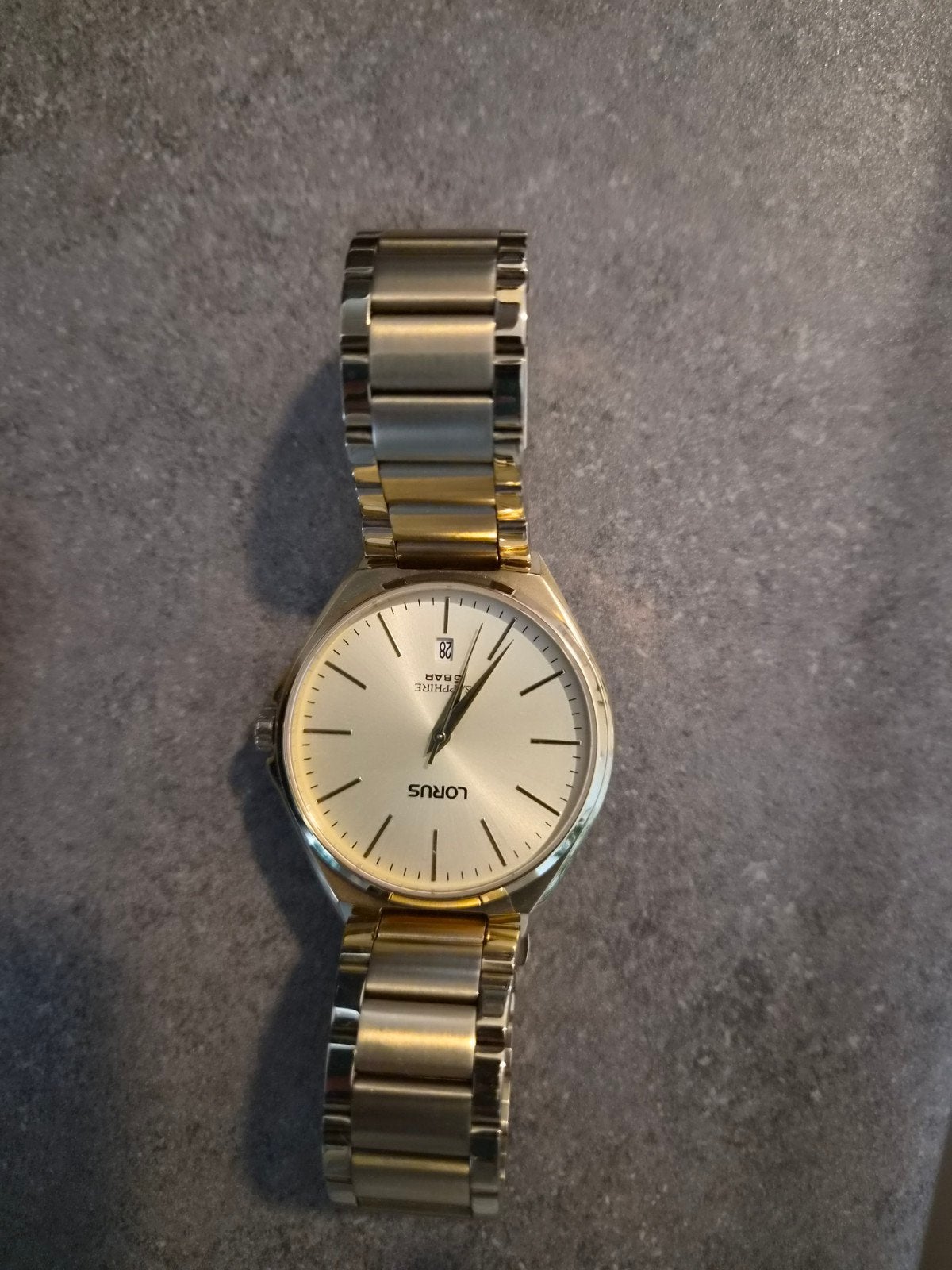 Gouden Lorus Polshorloge - Zo goed als nieuw, Sieraden, Tassen en Uiterlijk, Horloges | Heren, Ophalen