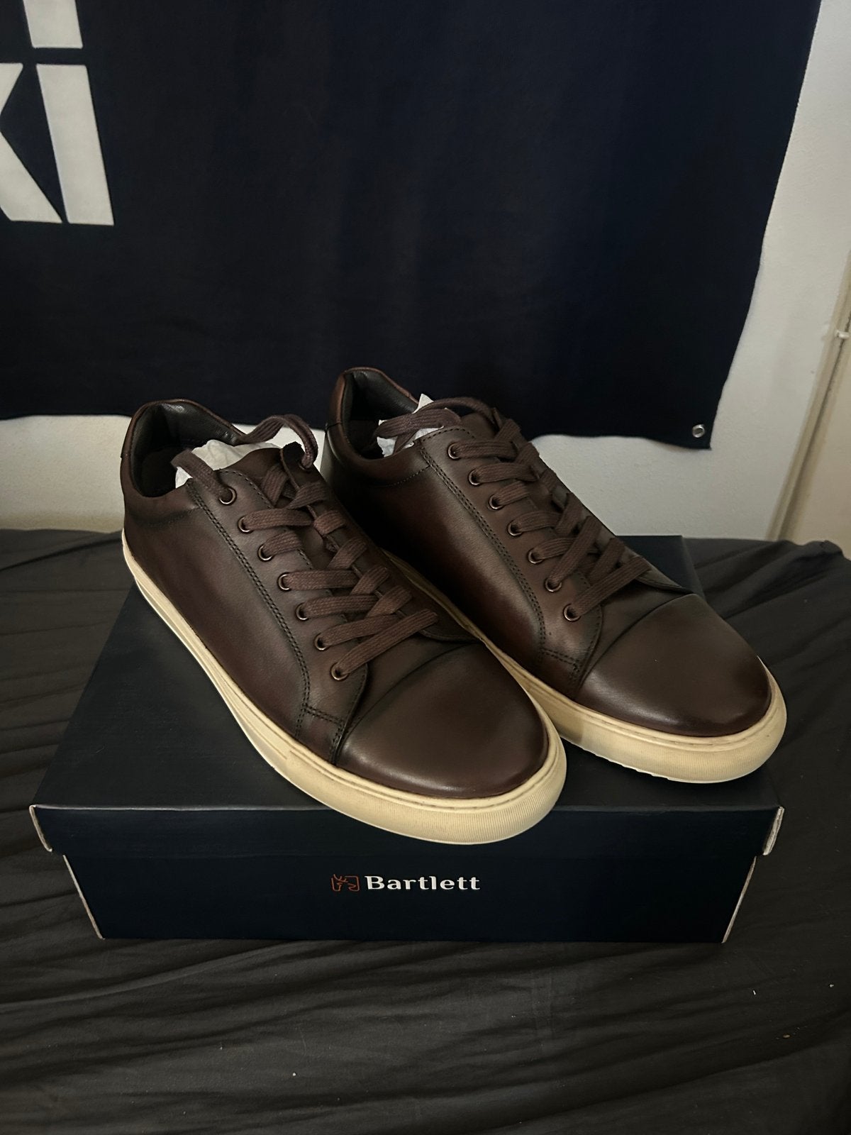 Nieuwe bruine Bartlett mannenschoenen, Bruin, Verzenden, Zo goed als nieuw, Veterschoenen