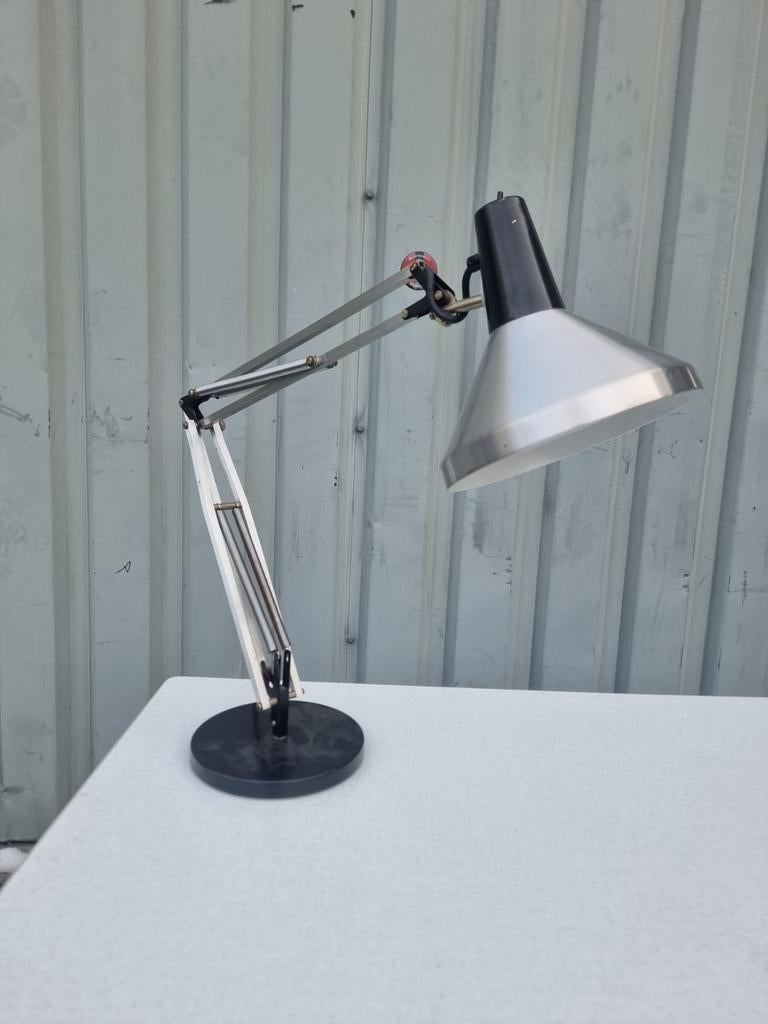 Vintage bureaulamp Hala Zeist jaren vintage 60, Gebruikt, ,, Ophalen of Verzenden, ,