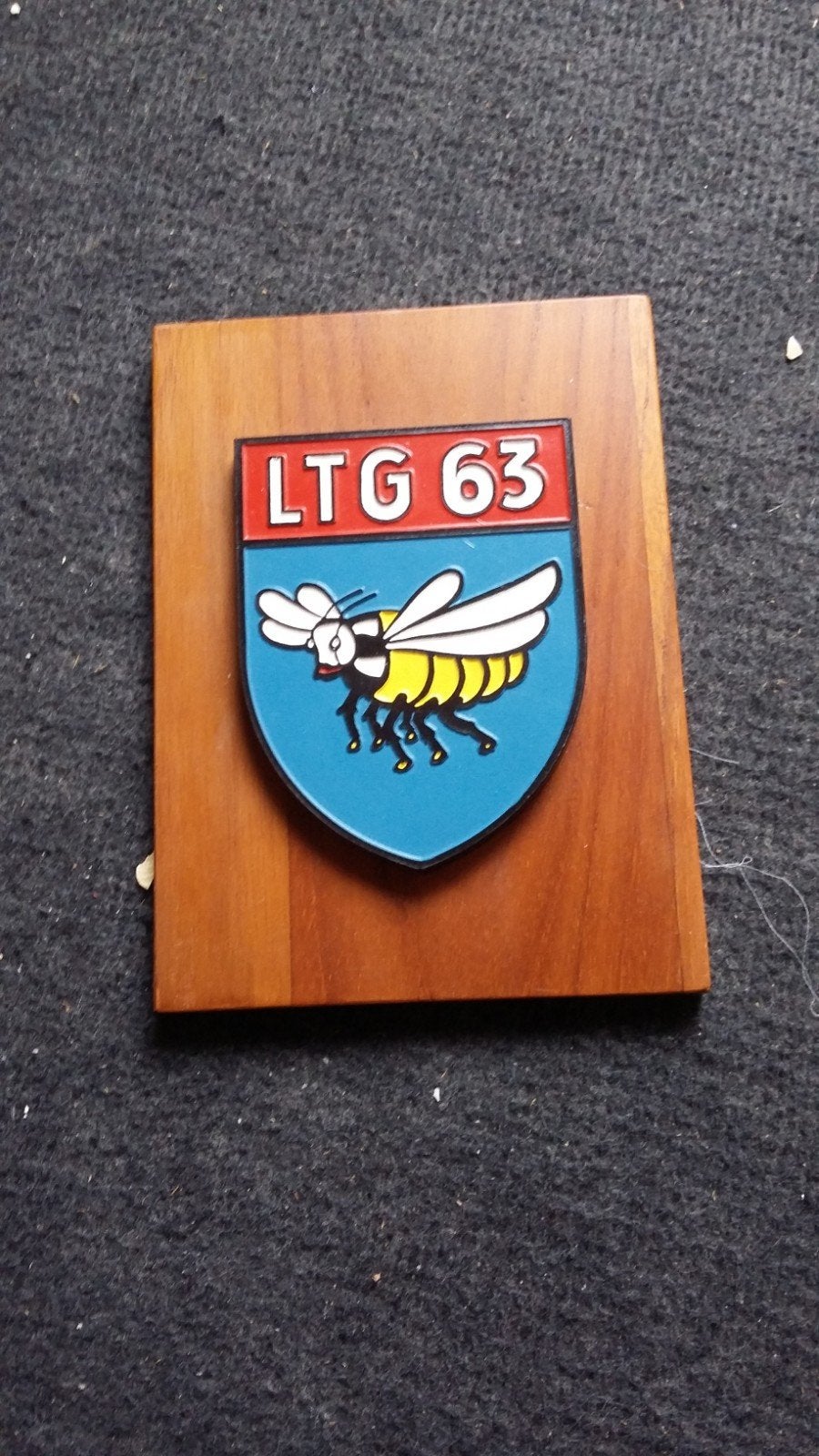 Schildje LTG 63 Squadron, Ophalen of Verzenden, Zo goed als nieuw, Patch, Badge of Embleem