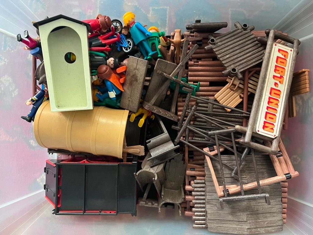 playmobil jaren 70 hele doos vol, Ophalen, Gebruikt