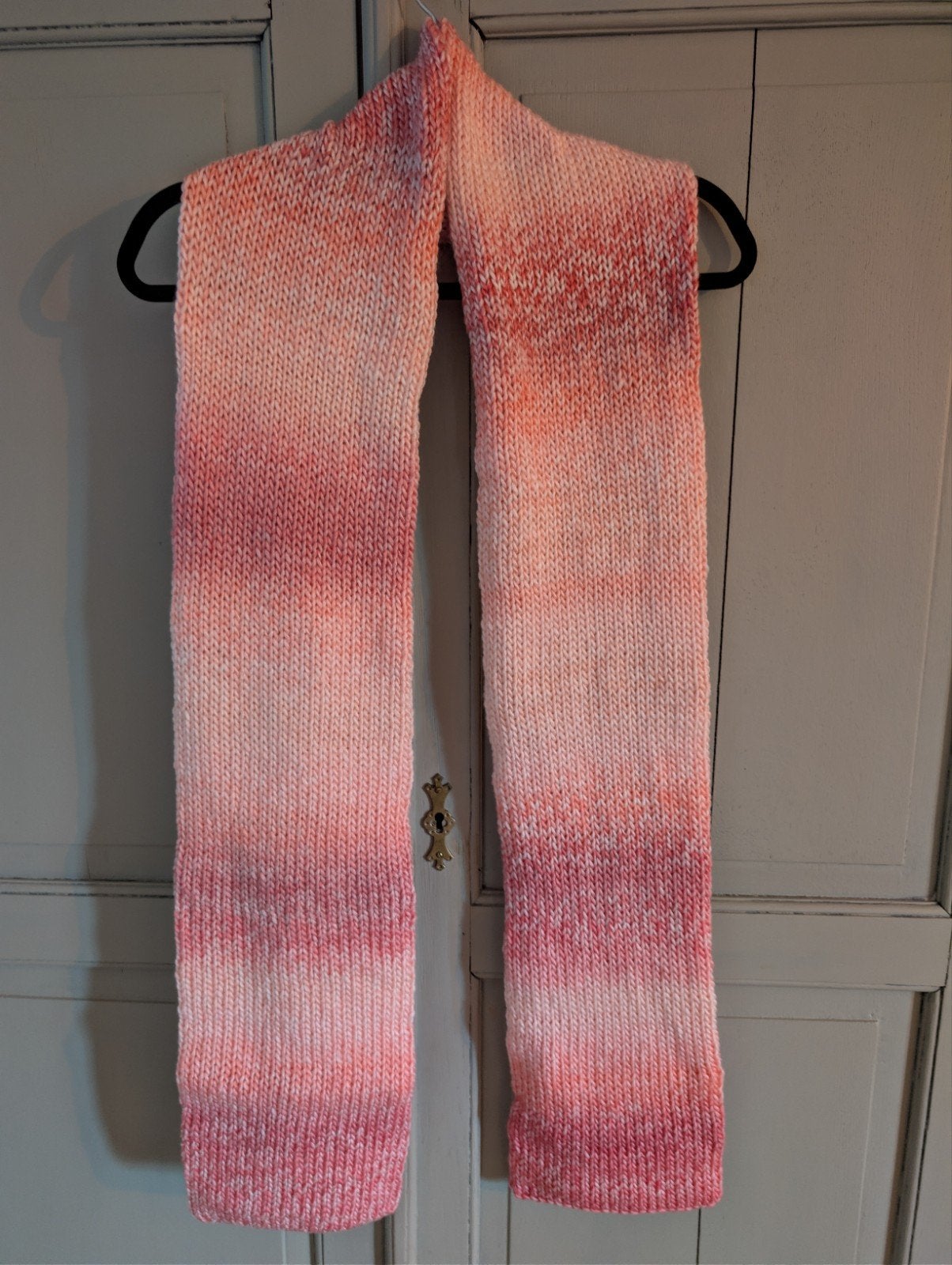 Handgemaakte roze sjaal - 17x200 cm, Kleding | Dames, Ophalen of Verzenden, Nieuw, Maat 46/48 (XL) of groter, Sjaal
