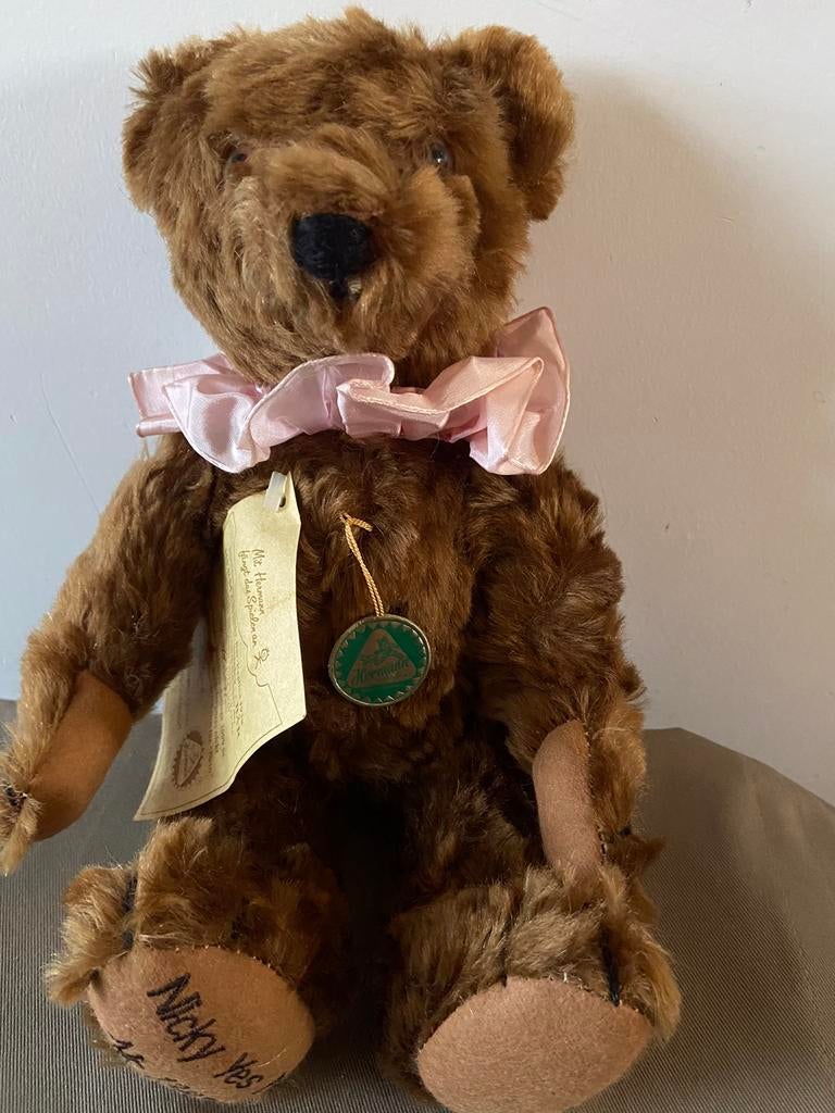 Hermann Nicky Yes-No beer, 14028-1, Verzamelen, Beren en Cherished Teddies, Ophalen of Verzenden, Nieuw, Stoffen beer, Overige merken