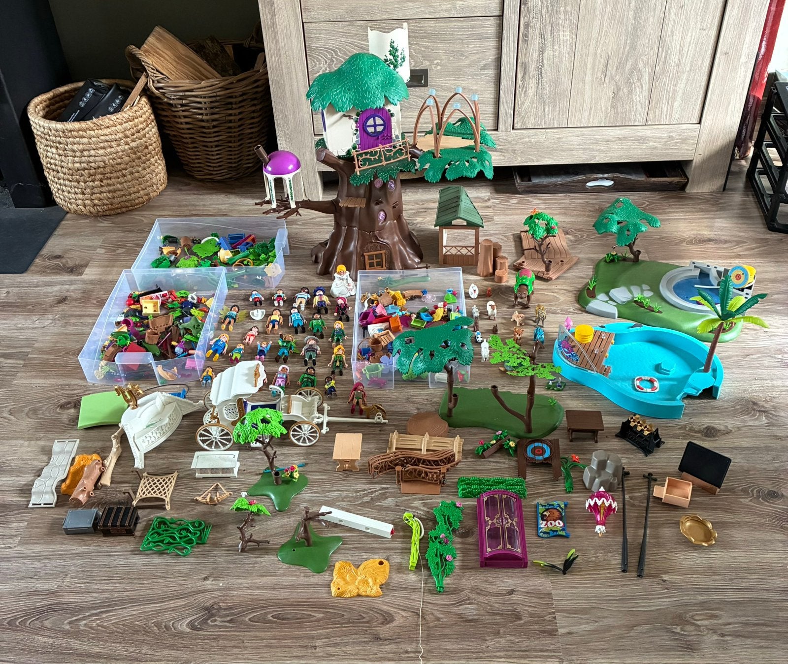 Grote partij Playmobil, Kinderen en Baby's, Gebruikt, Losse onderdelen, Overige typen, Ophalen of Verzenden