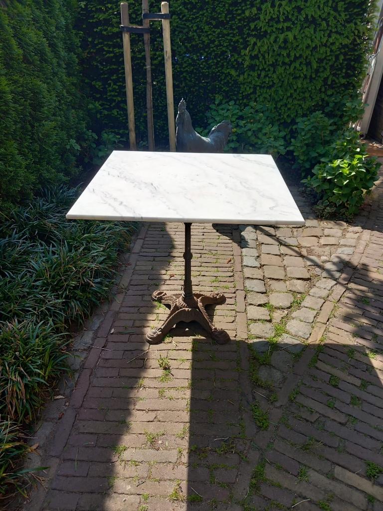 Franse Bistro Tafels 80 x 80 cm, Ophalen, Gebruikt