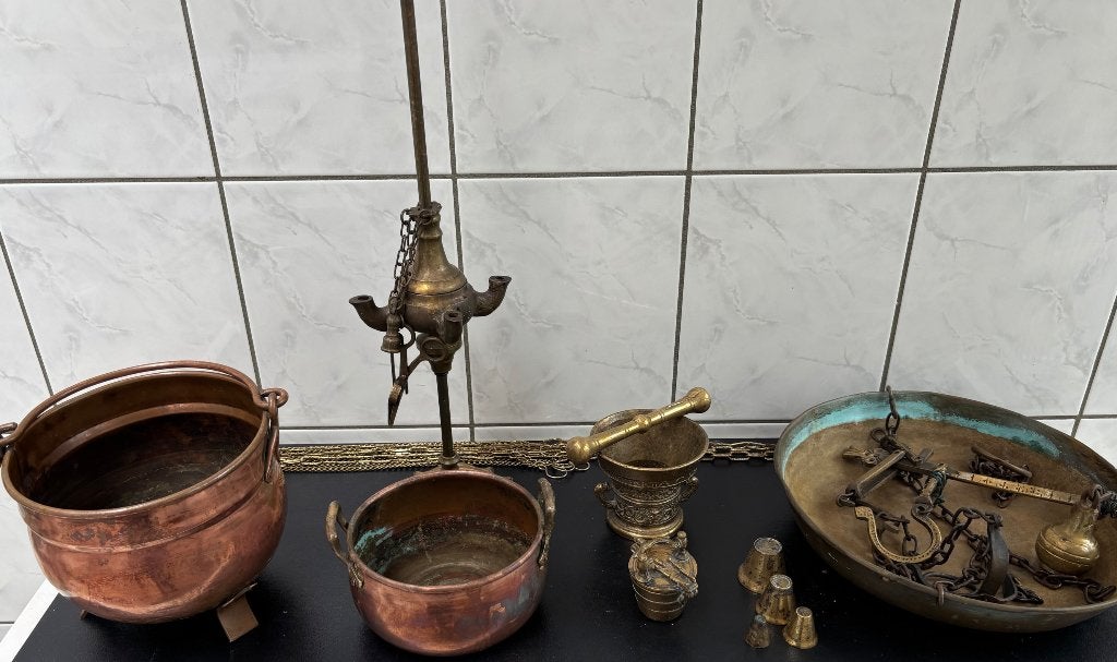Koperen voorwerpen, Antiek en Kunst, Ophalen, Koper