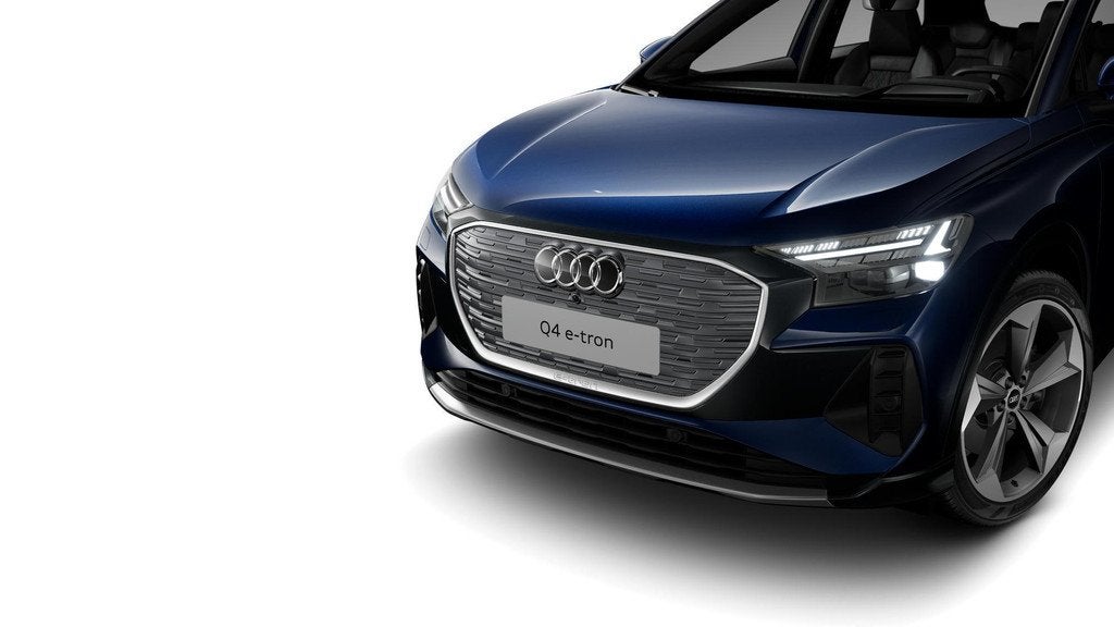 Audi Q4 e-tron 50 quattro Advanced edition 77 kWh Interieurp, Auto's, Audi, Automaat, 12 maanden, Stof, Zwart