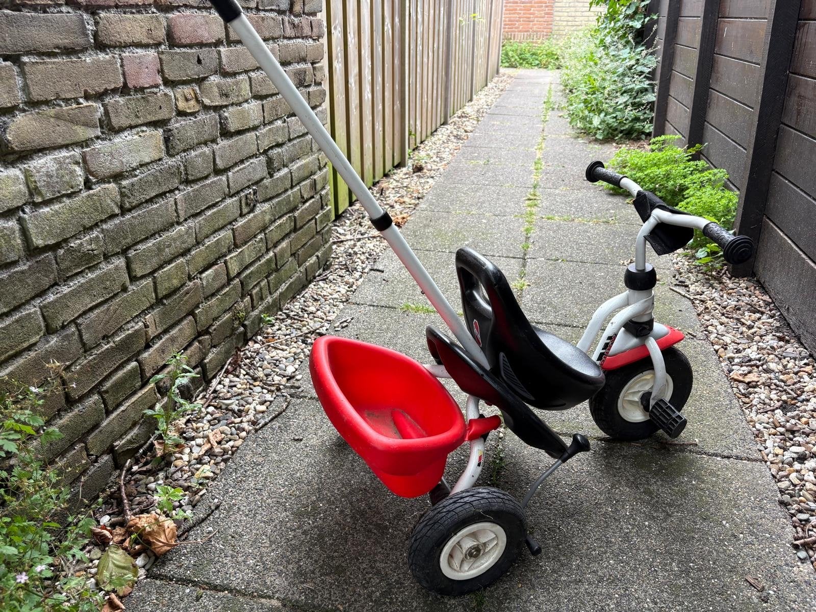 Puky driewieler met duwstang, Ophalen, Gebruikt, Terugtraprem, Duwstang