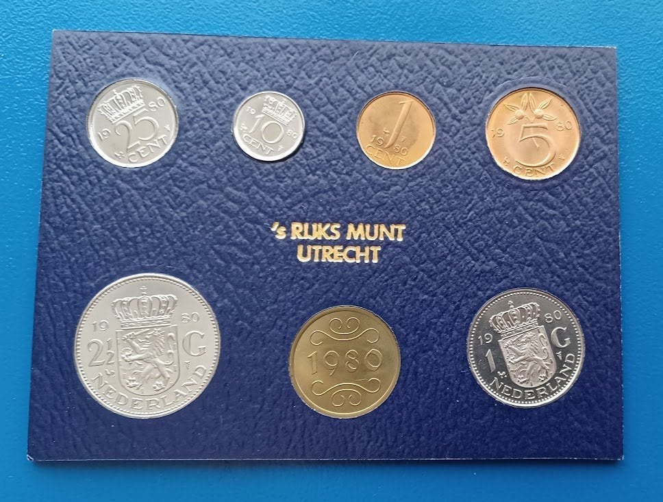 Laatste Jaarset Juliana Munten 1980 - FDC, Verzenden, Koningin Juliana, Setje, Geboorte of Huwelijk
