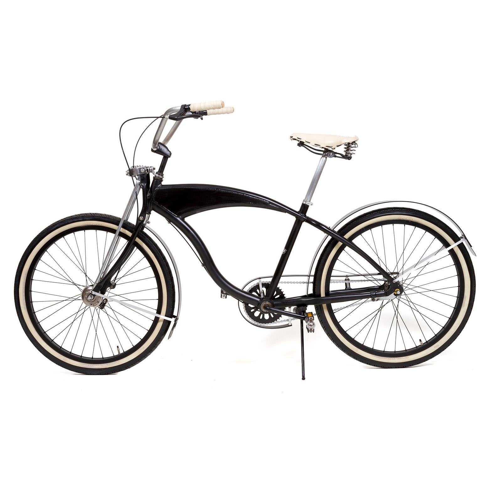 Stijlvolle Zwarte Cruiser Fiets - Zo goed als nieuw, Fietsen en Brommers, Fietsen | Cruisers en Lowriders, Ophalen, Terugtraprem