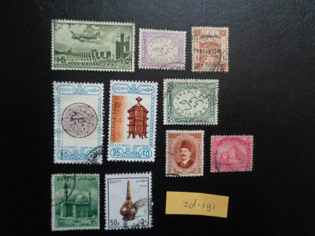 egypte - diverse (zd-191), Ophalen of Verzenden, Egypte, Gestempeld