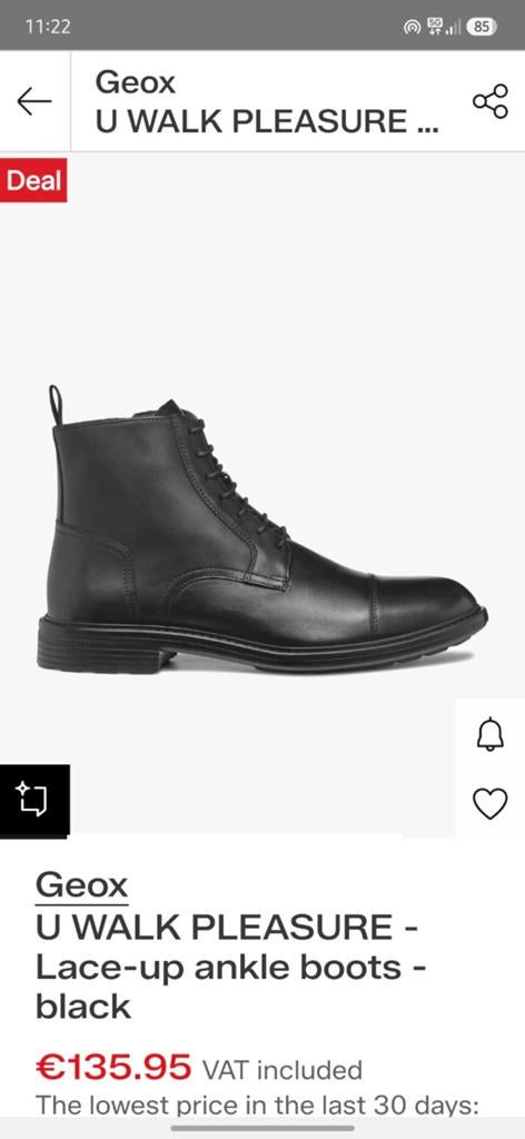 new black men's boots size 44. geox, Ophalen of Verzenden