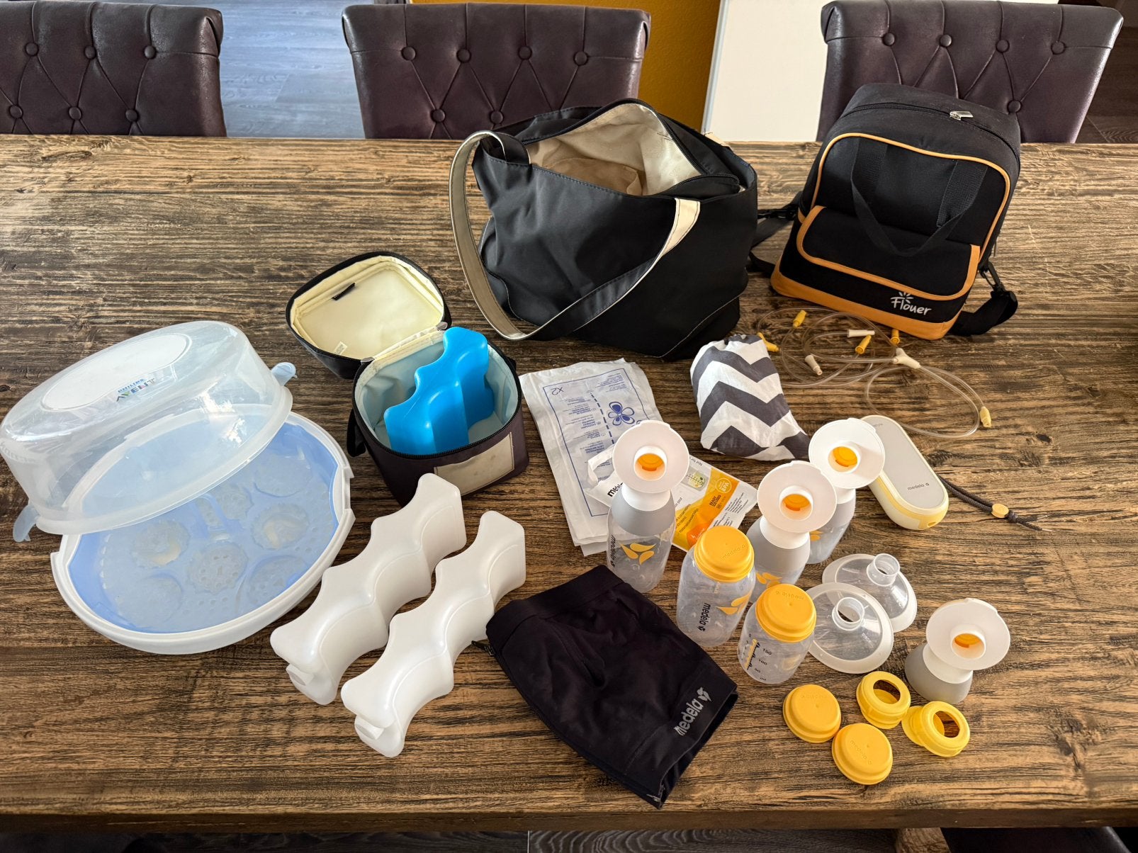 Complete set Medela freestyle kolf, Ophalen, Medela, Borstkolf, Zo goed als nieuw