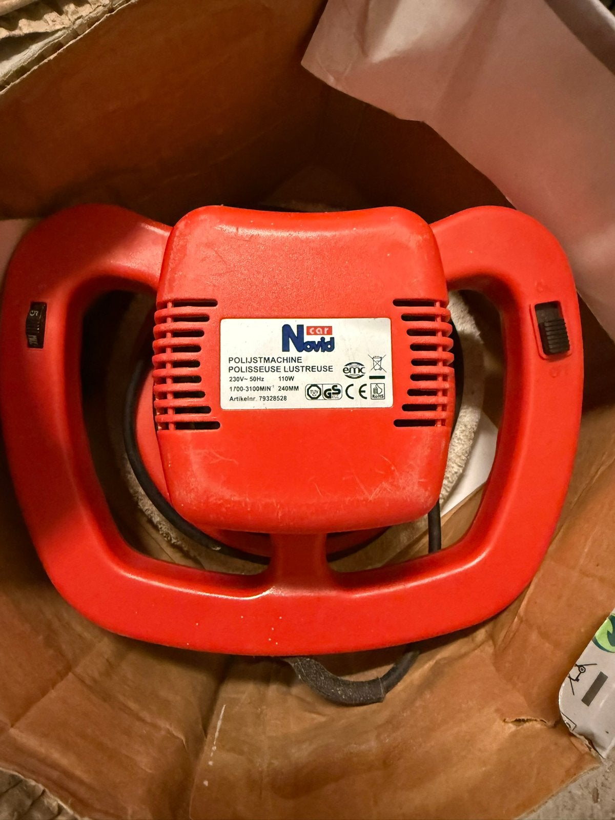 Carpoint Novid Polijstmachine 240mm, Ophalen, Gebruikt