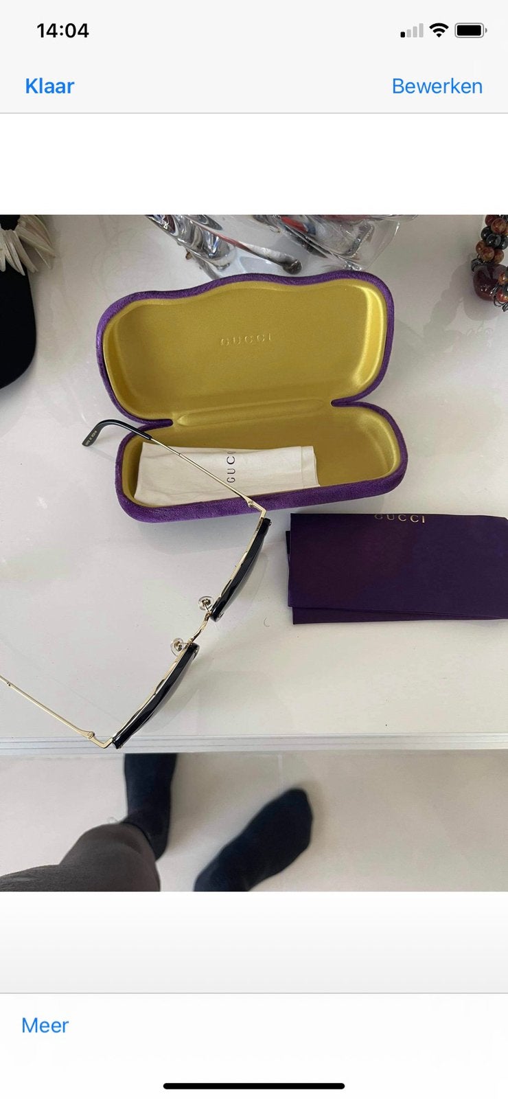 Gucci bril, Sieraden, Tassen en Uiterlijk, Zonnebrillen en Brillen | Heren, Overige merken, Zwart, Ophalen of Verzenden, Zo goed als nieuw