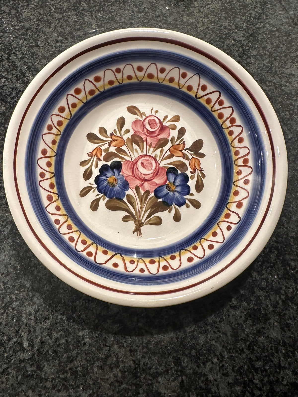 Handbeschilderd schaaltje , uniek!, Ophalen of Verzenden