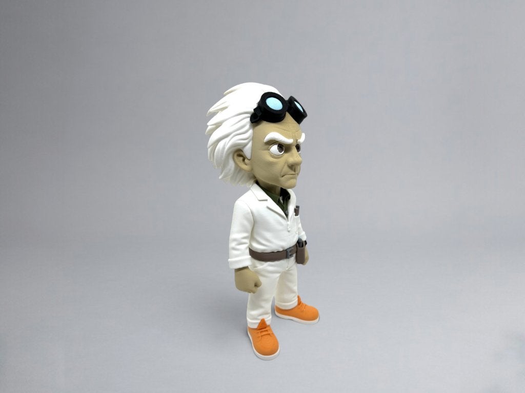 Doc Brown – Back to the Future Scientist Figurine – 30 cm, Ophalen of Verzenden, Nieuw, Mens