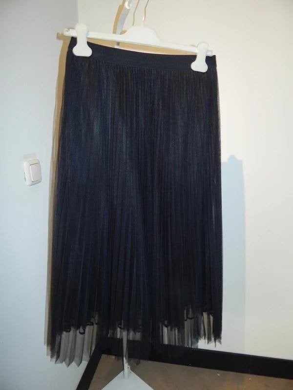 Marccain zwarte uitlopende tulle rok elastische taille N4/40, Maat 38/40 (M), Verzenden, Zwart, Zo goed als nieuw