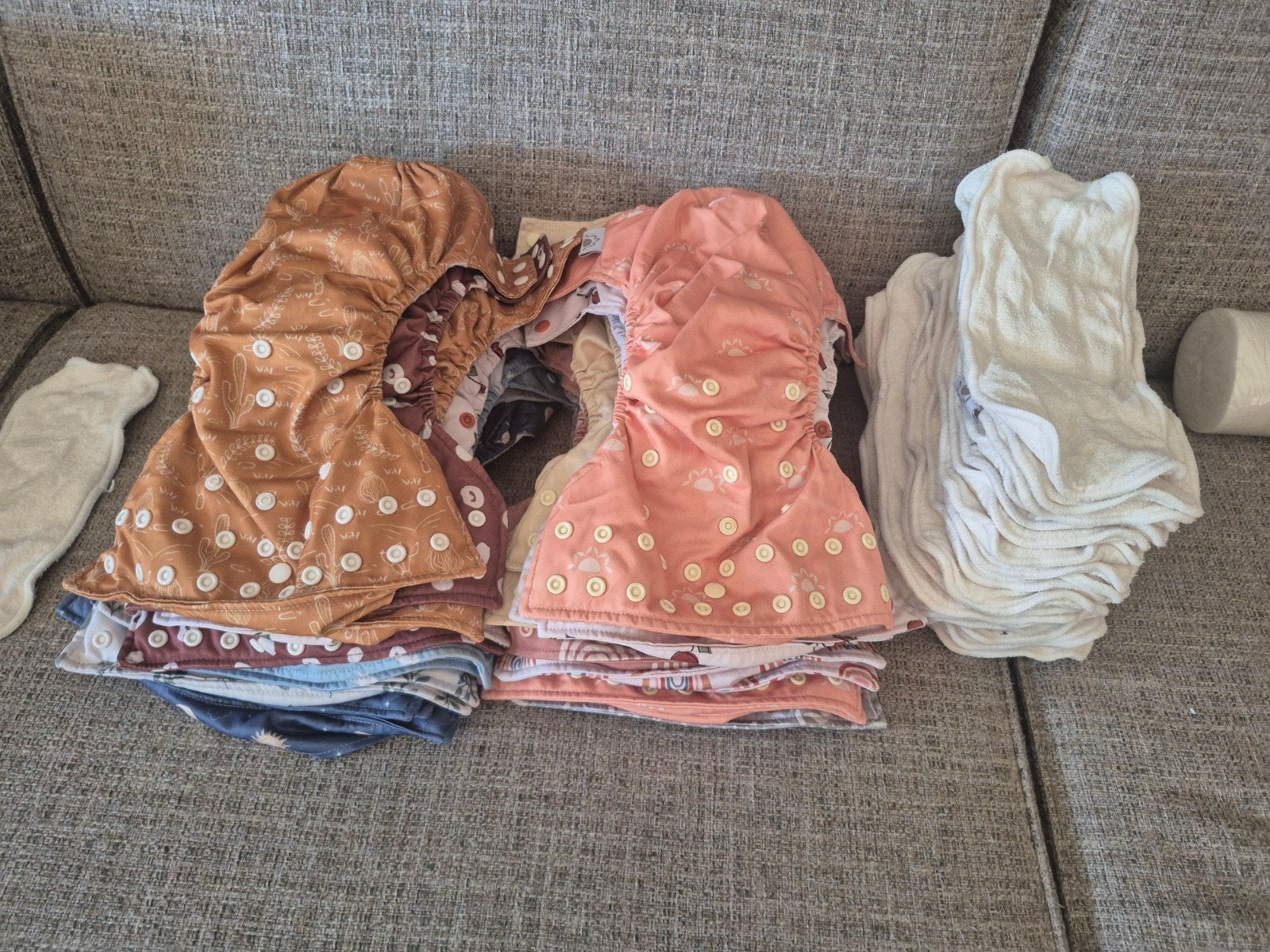 HappyNaps wasbare luiers en inleggers (26 luiers), Kinderen en Baby's, Kinderspulletjes, Ophalen of Verzenden, Zo goed als nieuw