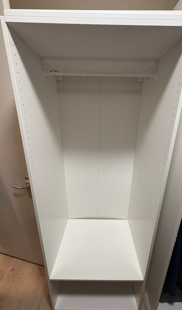 Witte pax kledingkast 75x58x201 cm, Huis en Inrichting, Kasten | Kledingkasten, Ophalen, Met plank(en), Gebruikt, 50 tot 100 cm