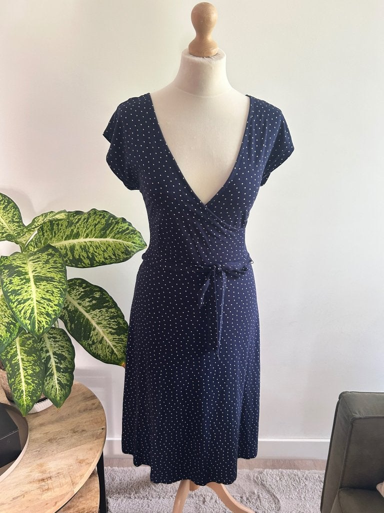King Louie maat L zomer stippen Mira dress 3335, Kleding | Dames, Blauw, Maat 42/44 (L), Ophalen of Verzenden, Zo goed als nieuw