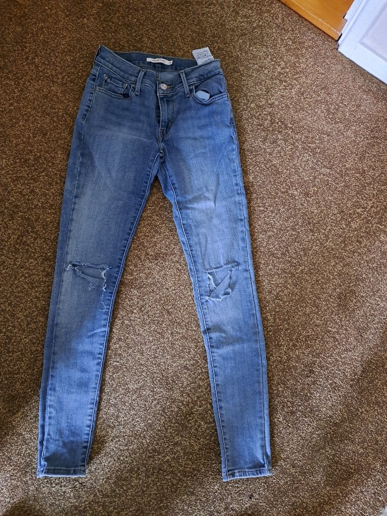 levi' s spijkerbroek maat 26 z.g.a.n., Ophalen of Verzenden, Zo goed als nieuw, Blauw, W27 (confectie 34) of kleiner