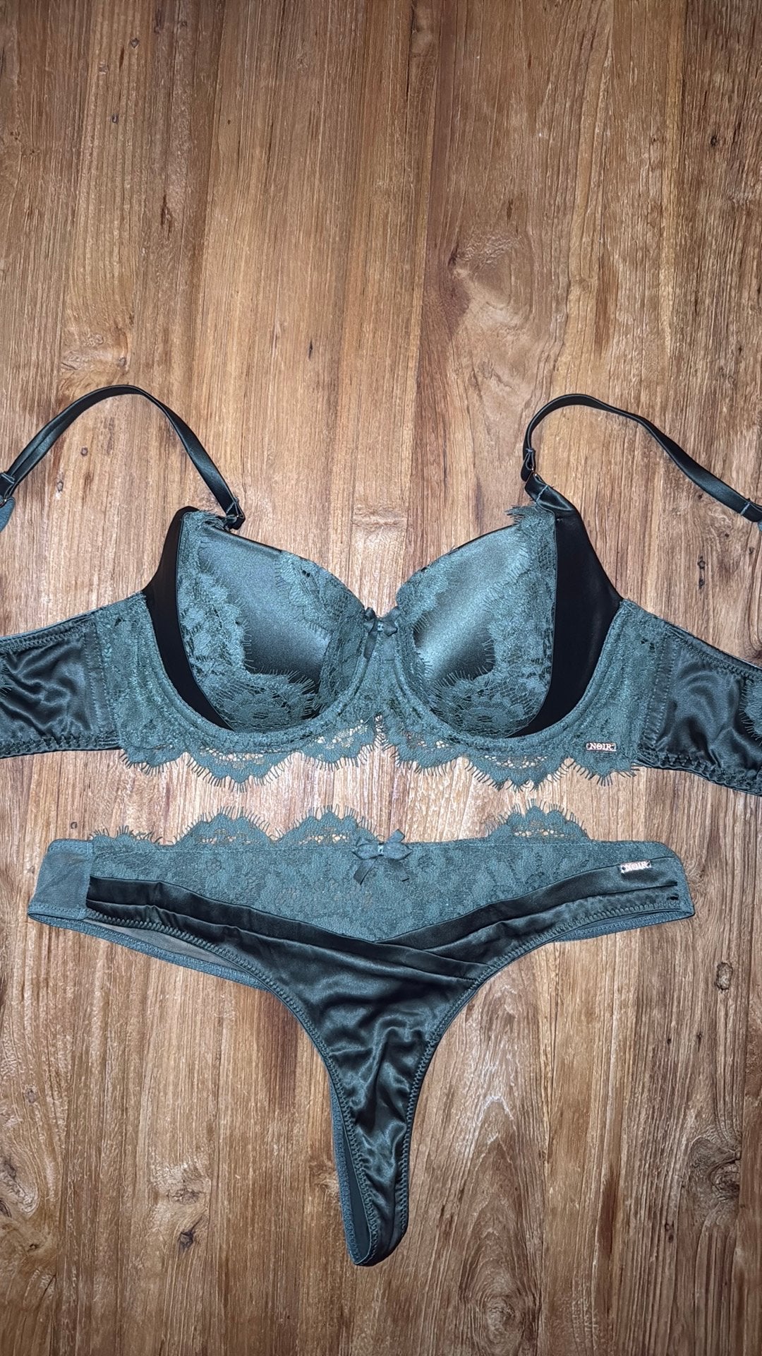 Lingerie setje, Verzenden, Groen, Setje