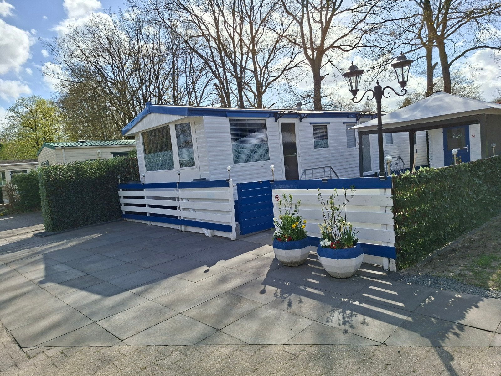 betaalbare vakantie op de tien heugten in vlindercaravan