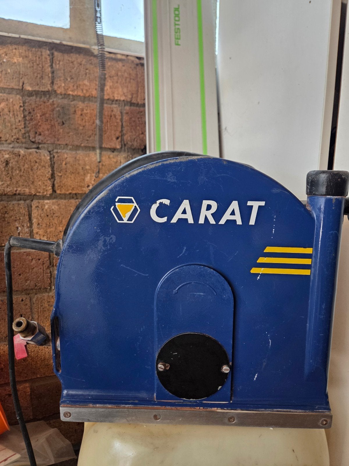 Carat muurzaag inclusief keuringsrapport en zaagblad, Gebruikt, Cirkelzaag, 70 mm of meer, Ophalen of Verzenden