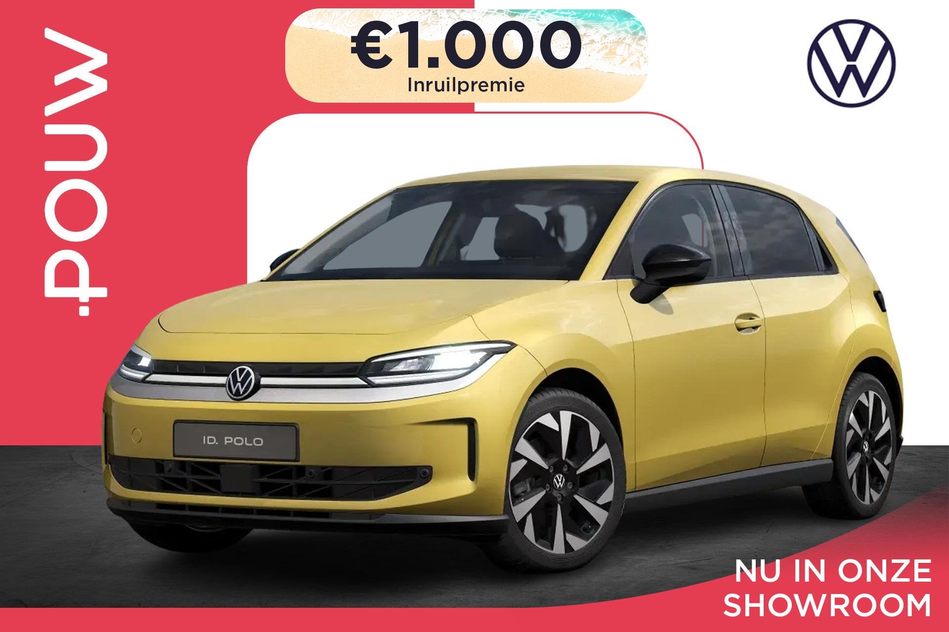 Volkswagen ID. Polo 211pk Life First Edition 52 kWh | 17" Ve, 12 maanden, Stof, 453 km, Zwart