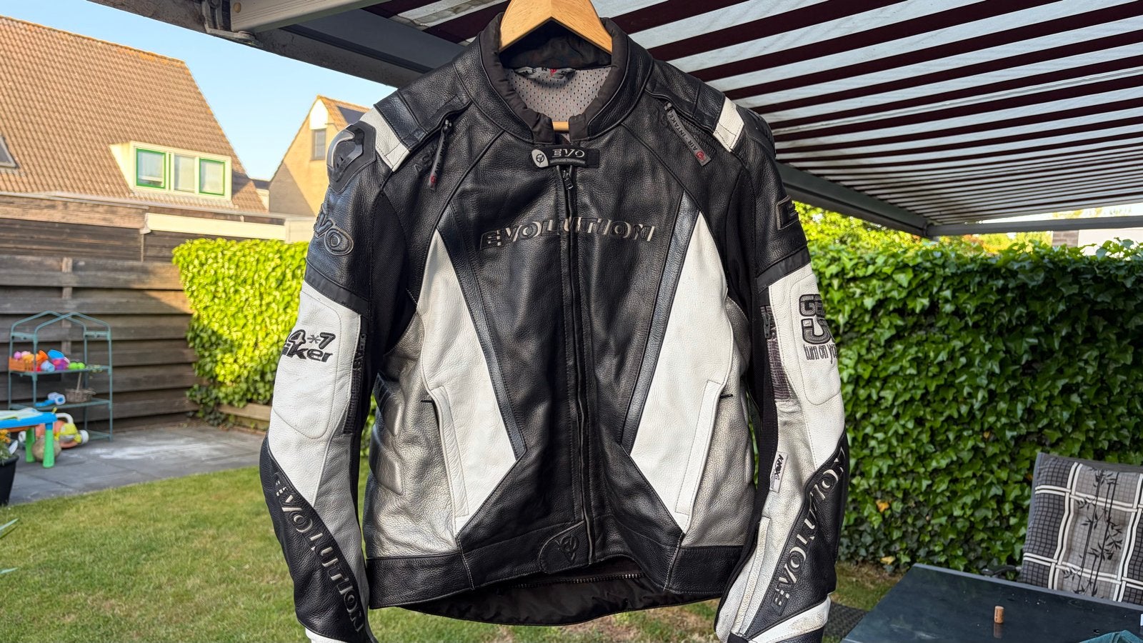 Stoer 2-delig Evolution motorpak, broek 50, jas 52, Motoren, Kleding | Motorkleding, Ophalen, Tweedehands, Heren, Combipak