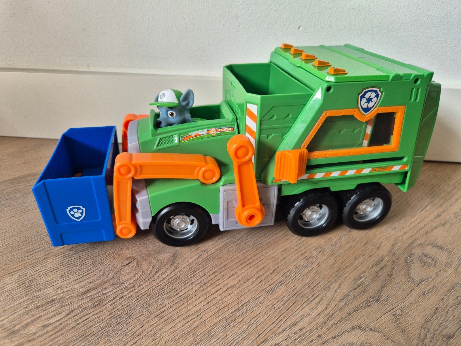 Paw Patrol Rocky's Recycling Truck met figuur, Ophalen of Verzenden, Gebruikt