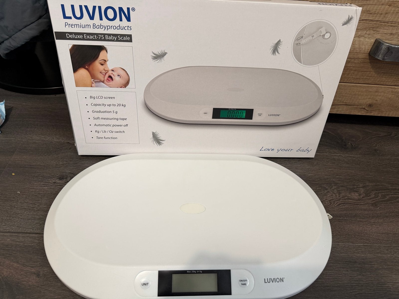 Luvion Deluxe Exact-75 Babyweegschaal, Ophalen, Zo goed als nieuw
