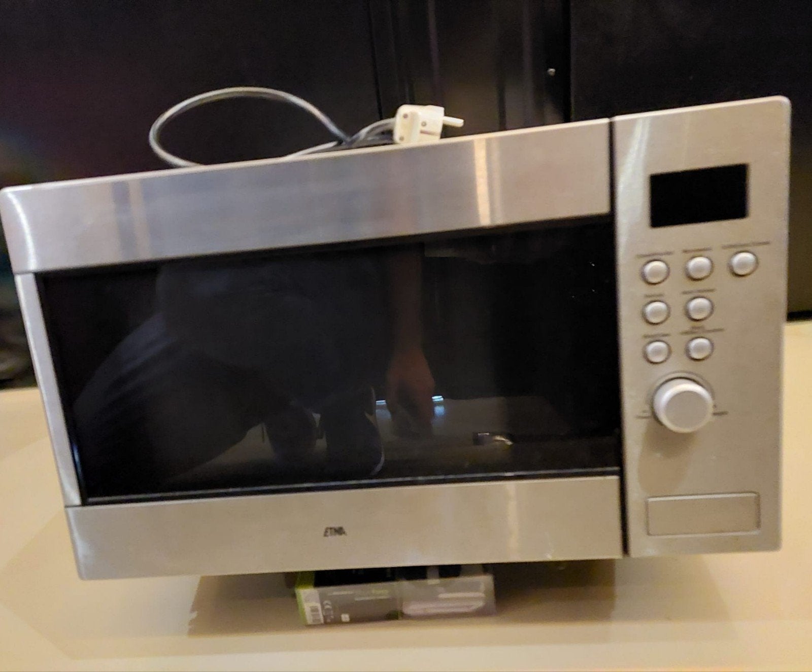 Etna Combimagnetron / Oven ECM173RVS/E02, Witgoed en Apparatuur, Magnetrons, Ophalen, Combimagnetron, Gebruikt, Hete lucht