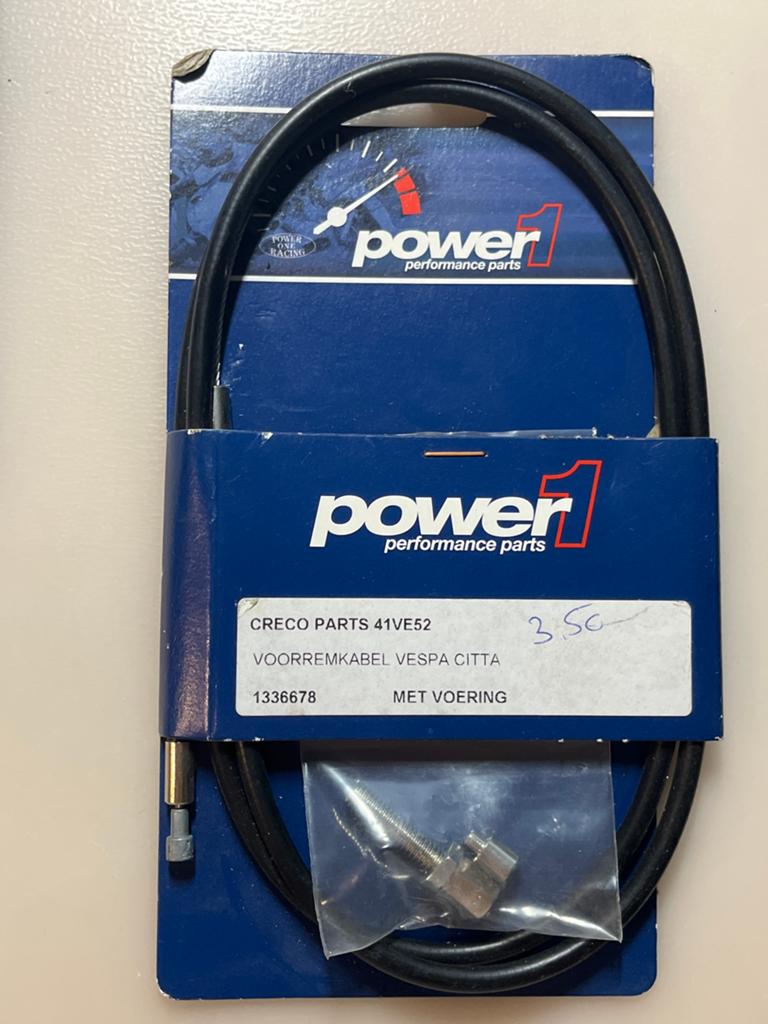 Nieuwe Voorremkabel Vespa Citta - Power1 Performance, Fietsen en Brommers, Ophalen of Verzenden, Nieuw, Overige typen, Vespa