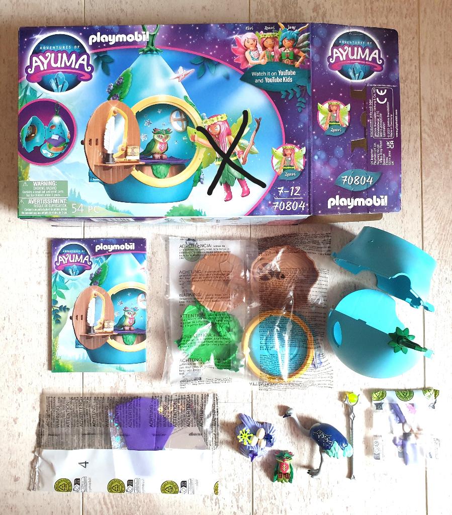 Playmobil 70804 Ayuma boom huis, uil, struisvogel & sticker, Ophalen of Verzenden, Nieuw, Los playmobil