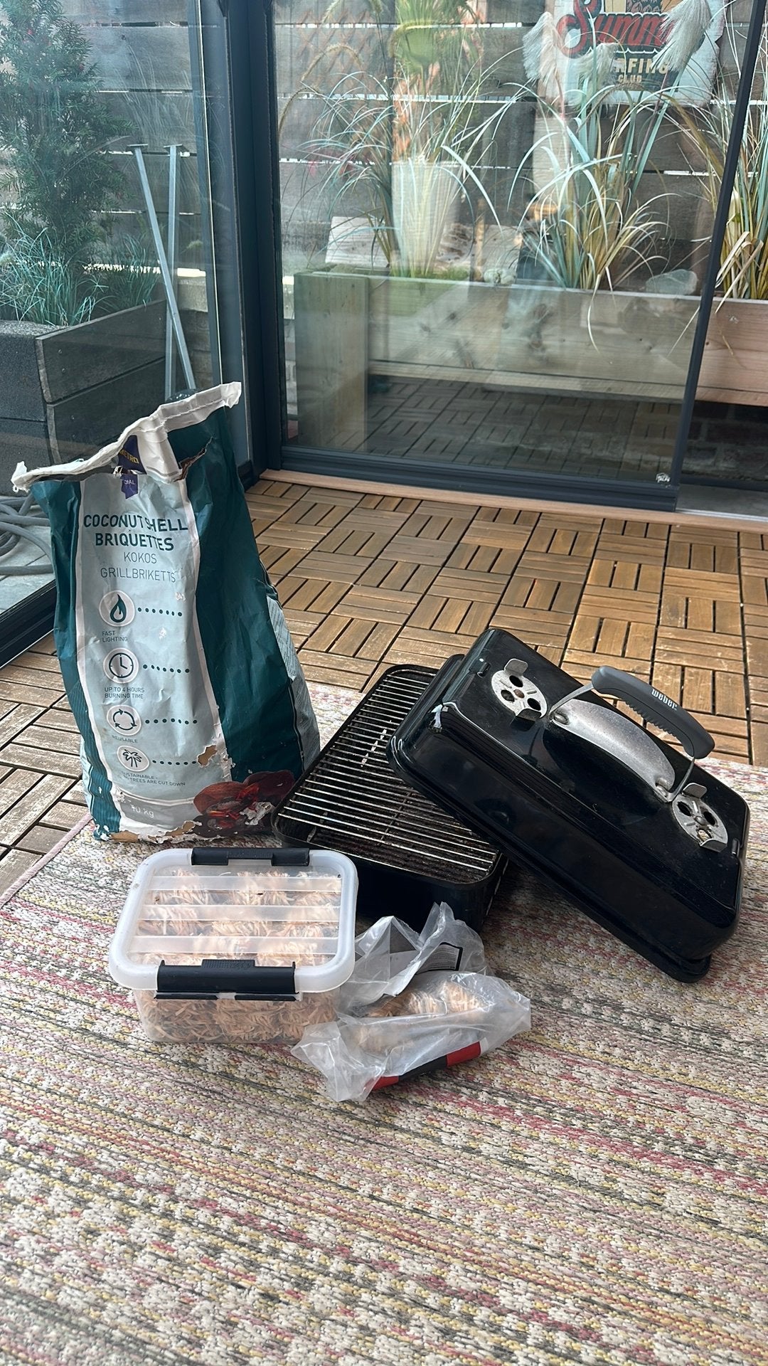 Mini weber, Ophalen of Verzenden, Gebruikt, Met accessoires