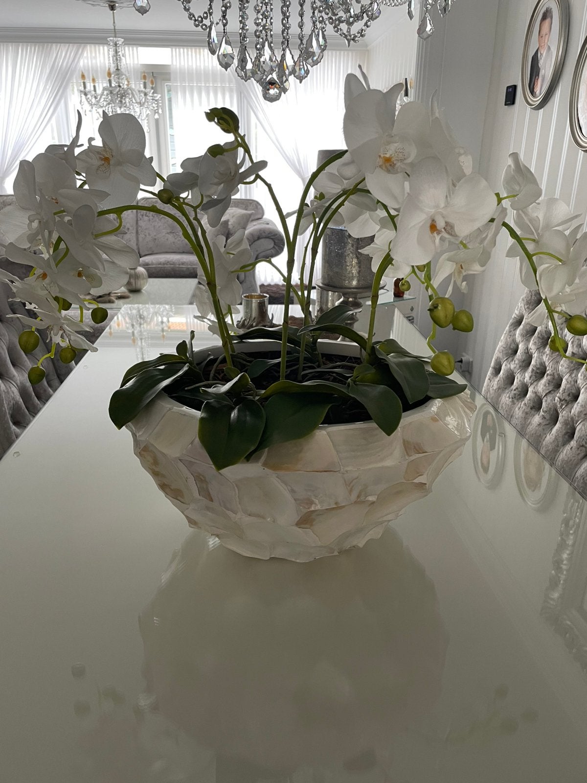 Bloemen pot, Verzenden, Rond, Zo goed als nieuw, Aardewerk