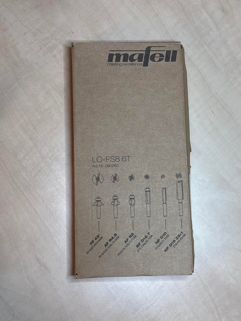 Mafell 6-delige freesset LO-FS8 voor Bovenfrees LO 55, Ophalen of Verzenden, Nieuw, Elektrisch, Bovenfrees