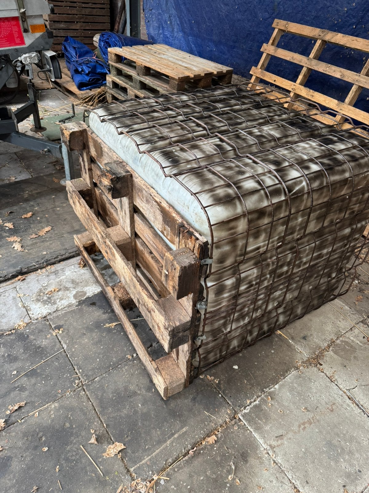 Ibc tank 1000 liter, Ophalen, Zo goed als nieuw, 50 mm of meer, Pallet