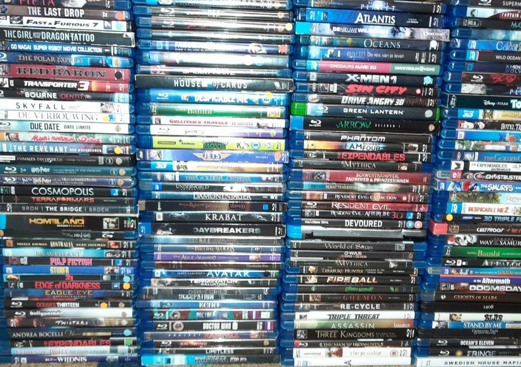 150 Blurays + 1000 DVD's - Partij, collectie, verzameling, Ophalen, Engels, Alle leeftijden, Nederlands