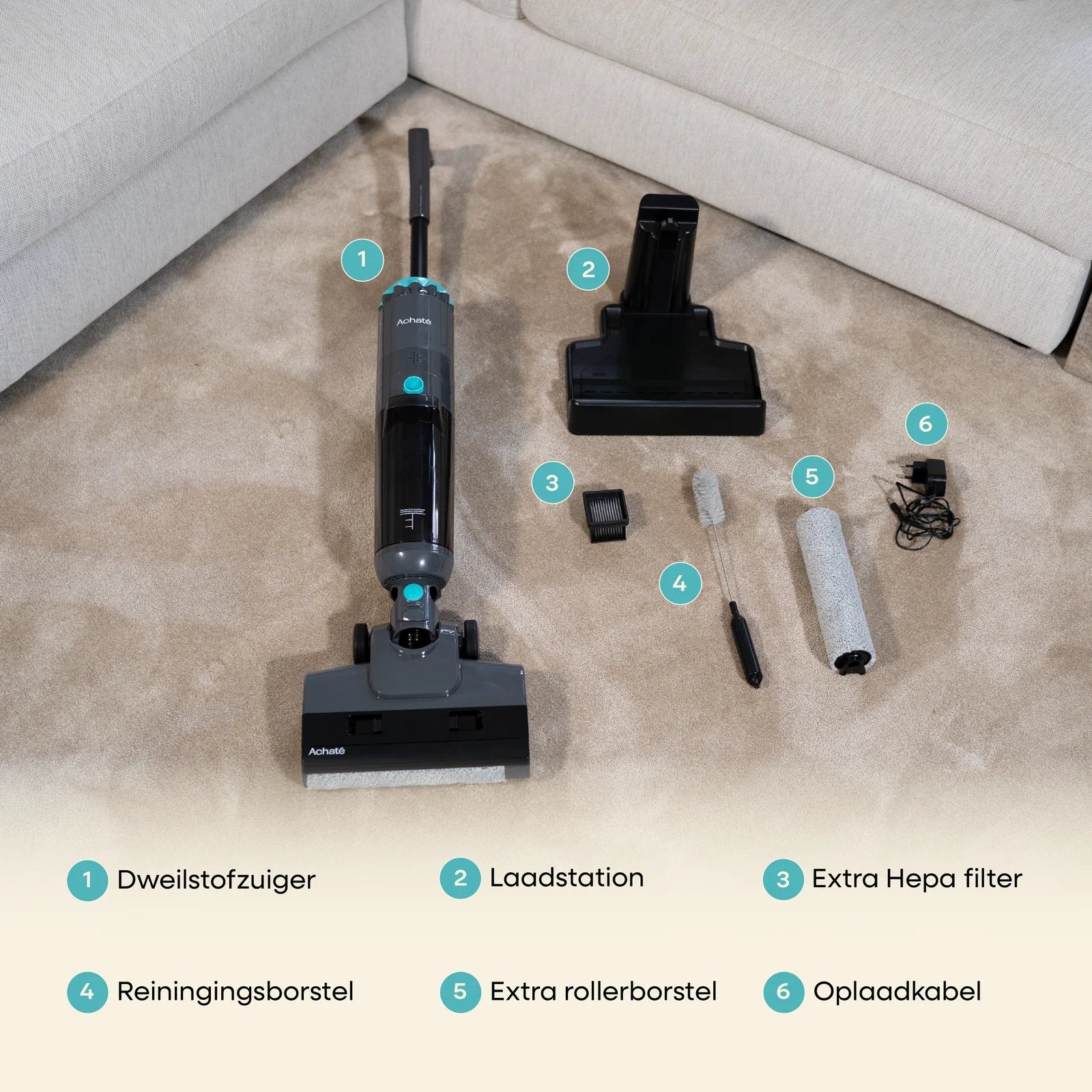 Achate dweilstofzuiger, Huis en Inrichting, Ophalen, Overige typen