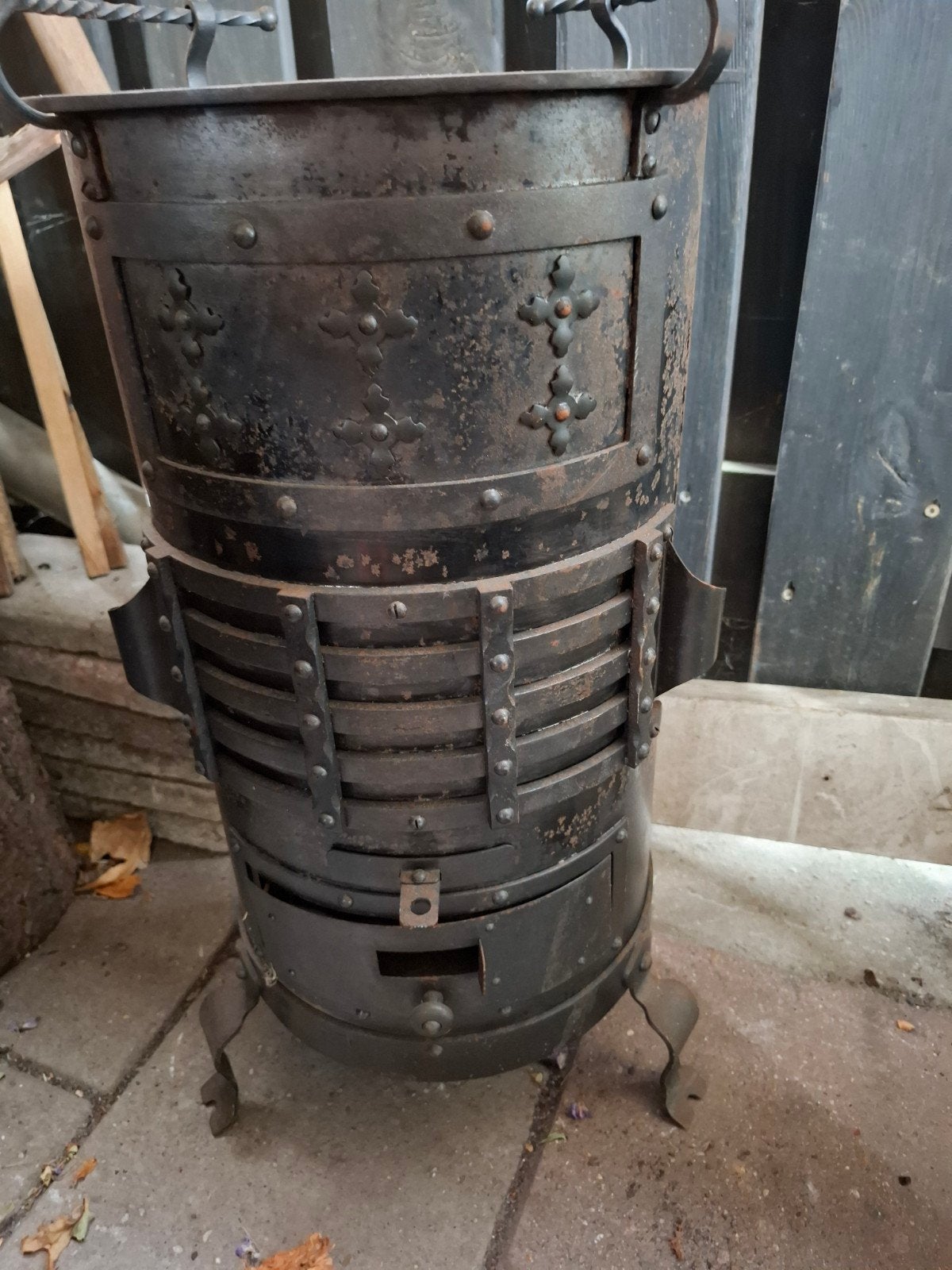Oude Potkachel - Authentieke Warmtebron, Potkachel, Gebruikt, Ophalen of Verzenden, Vrijstaand